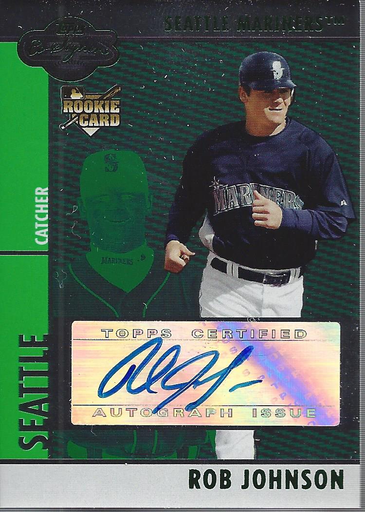 2008 Topps Co-Signers Silver Green #112 Rob Johnson AU