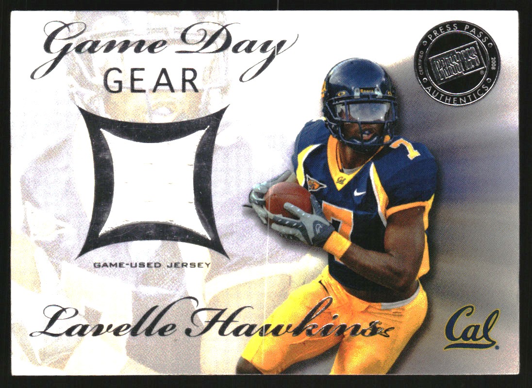 2008 Press Pass SE Game Day Gear Jerseys Silver #GDGLH Lavelle Hawkins