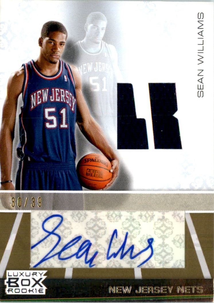 2007-08 Topps Luxury Box Rookie Relics Autographs Gold #SW Sean Williams