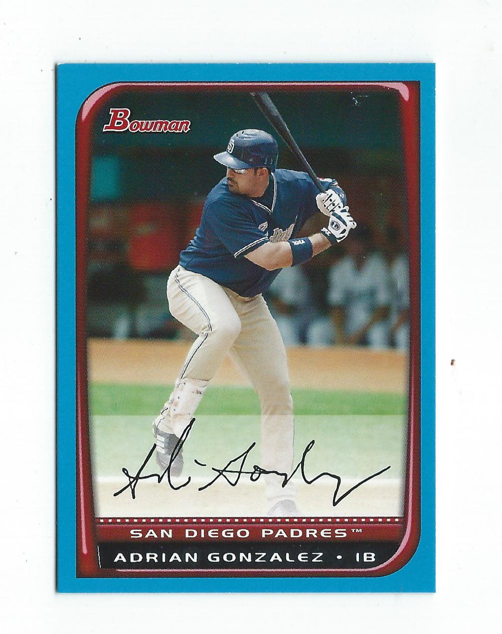 2008 Bowman Blue #19 Adrian Gonzalez