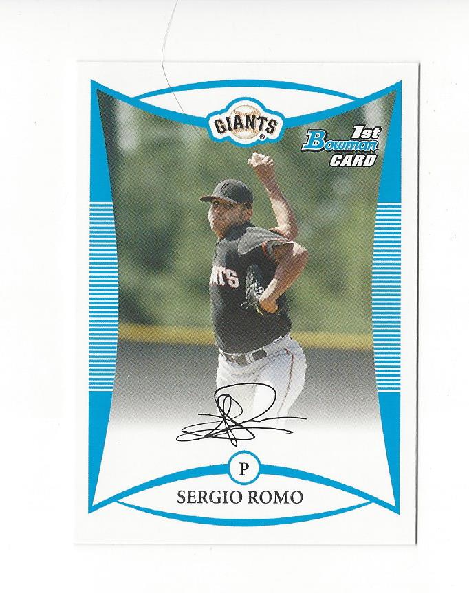 2008 Bowman Prospects #BP4 Sergio Romo