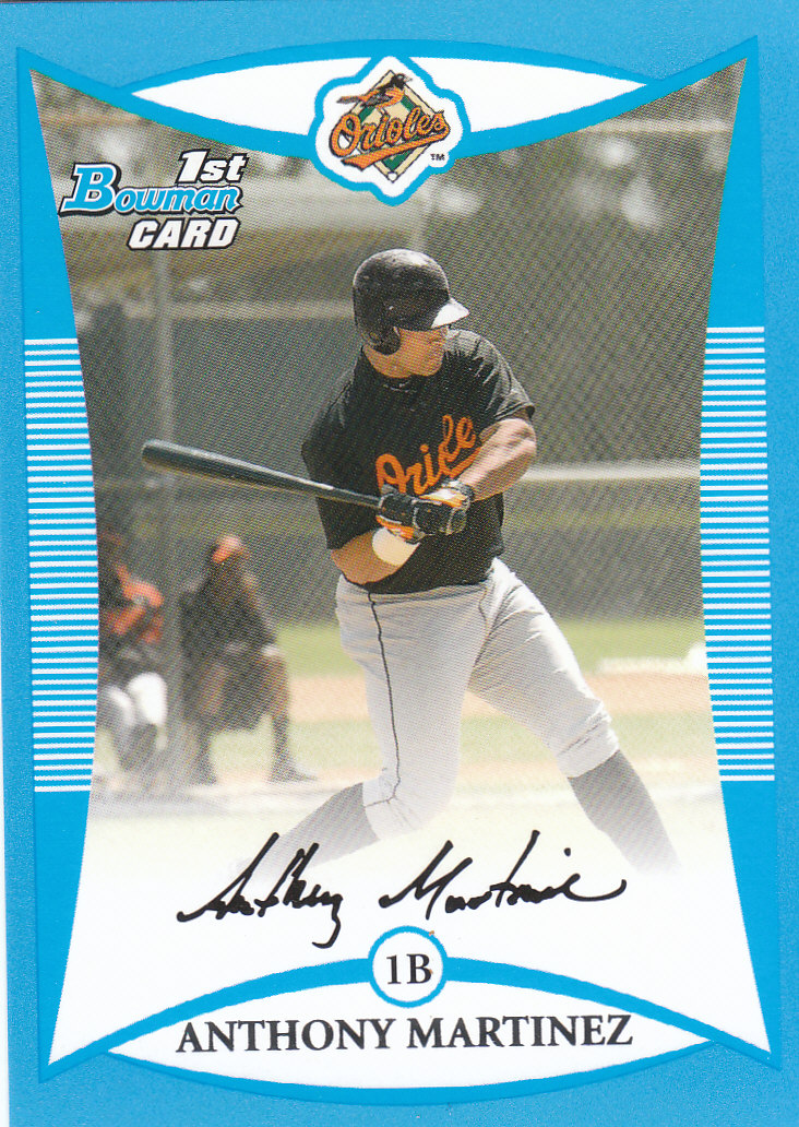 2008 Bowman Baseball "Prospects Blue" Parallel Insert Cards - Picture 6 of 31