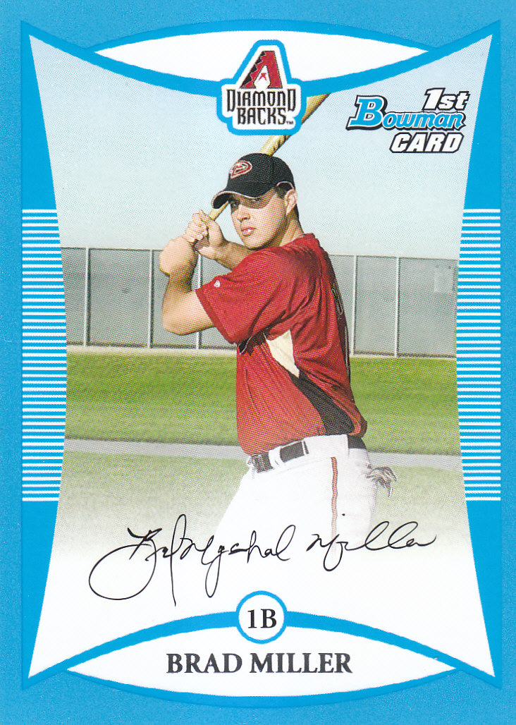 2008 Bowman Baseball "Prospects Blue" Parallel Insert Cards - Picture 20 of 31