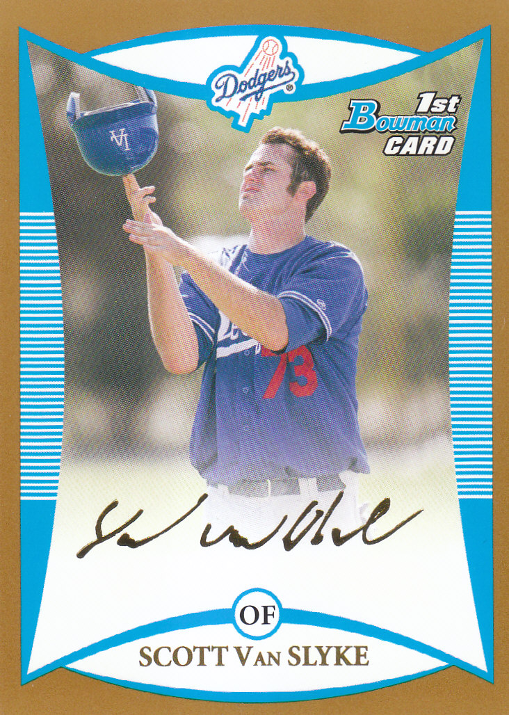 2008 Bowman Baseball "Prospects Gold" Insert Parallel Cards - Picture 82 of 151
