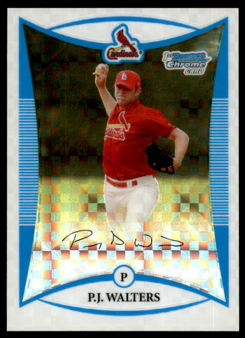 2008 Bowman Chrome Prospects X-Fractors #BCP76 P.J. Walters