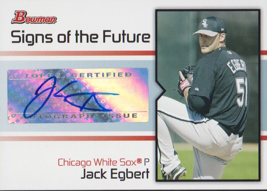 2008 Bowman Signs of the Future #JE Jack Egbert