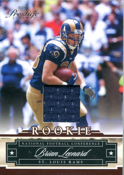 2008 Playoff Prestige Rookie Review Materials #238 Brian Leonard