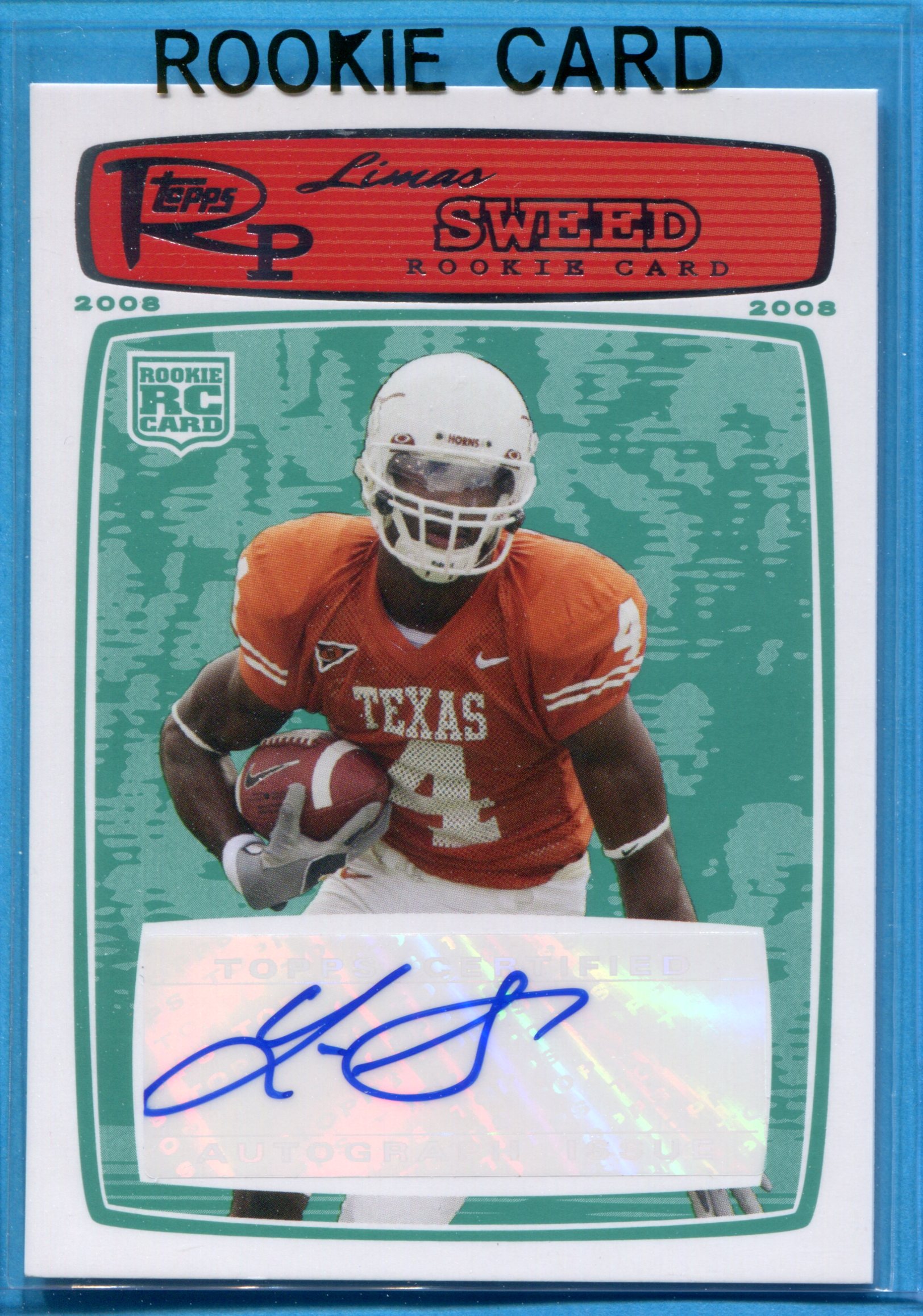 2008 Topps Rookie Progression Rookie Autographs Red #218 Limas Sweed/79