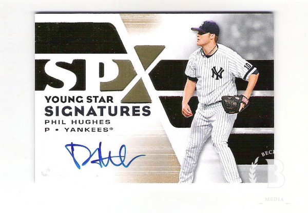 2008 SPx Young Star Signatures #PH Phil Hughes