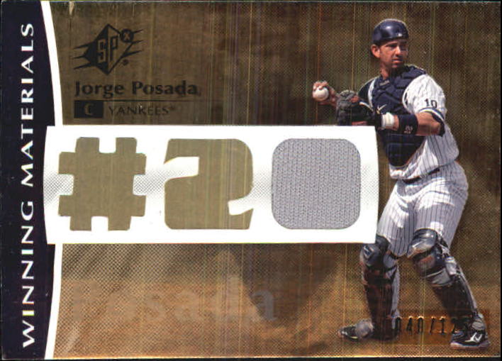 2008 SPx Winning Materials Jersey Number 125 #PO Jorge Posada