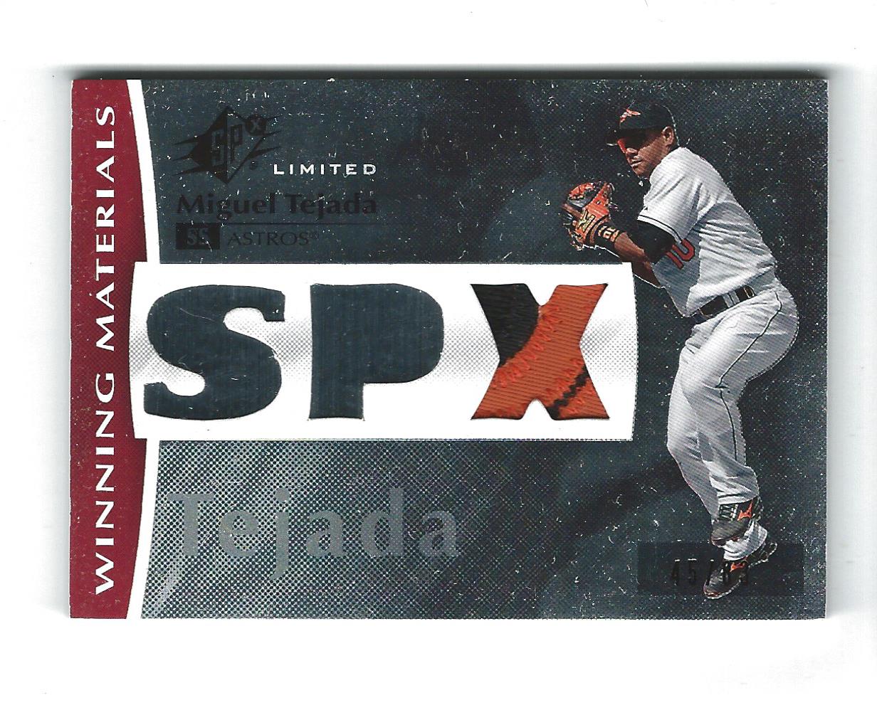 2008 SPx Winning Materials Limited Patch SPx #TE Miguel Tejada/83