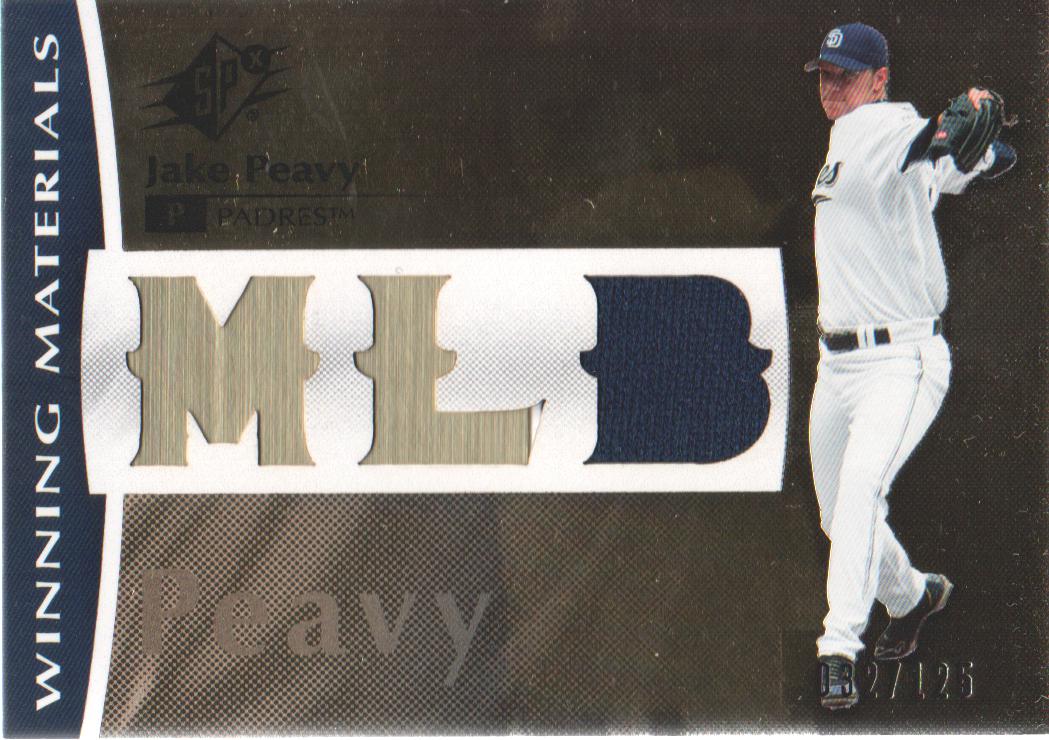 2008 SPx Winning Materials MLB 125 #JP Jake Peavy