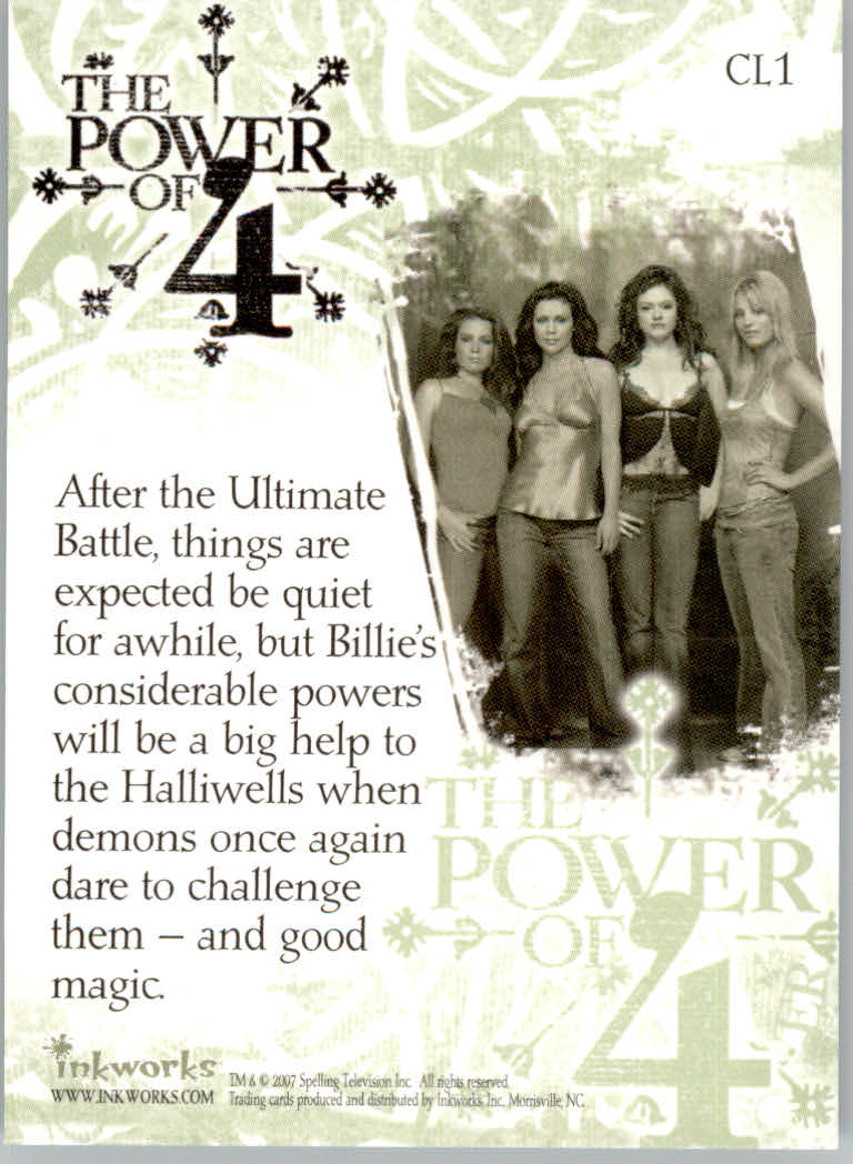 Tarjetas "Insertar" Charmed Forever (2007 Inkworks) - Imagen 3 de 15