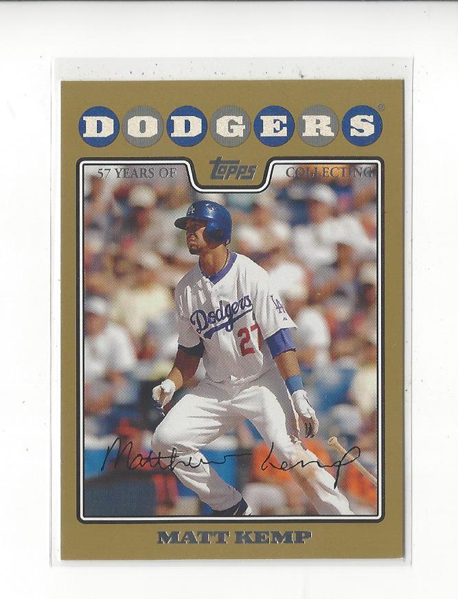 2008 Topps Gold Border #372 Matt Kemp