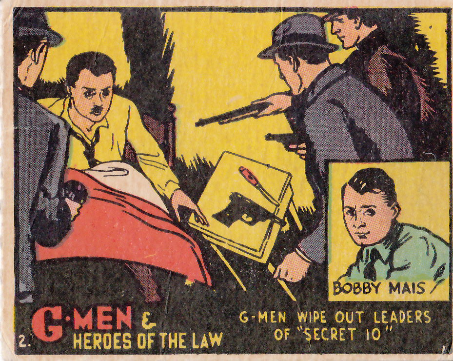 1936 Gum Inc. G-Men and Heroes of the Law R60 #2 G-Men Wipe Out