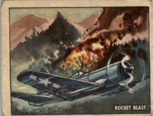 1950 Topps Freedom's War #139 Rocket Blast