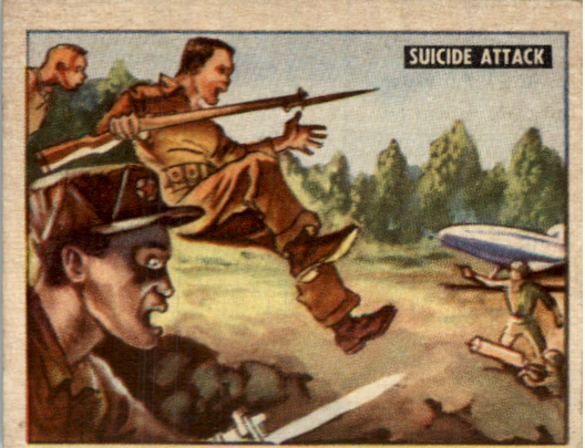 1950 Topps Freedom's War #160 Suicide Attack