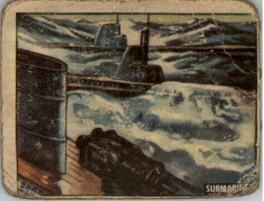 1950 Topps Freedom's War #175 Submarine