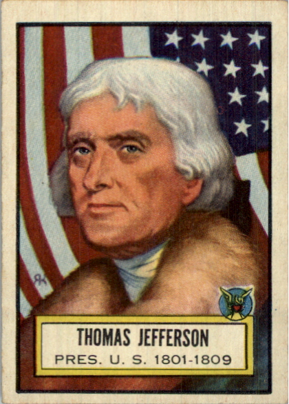 1952 Topps Look 'n See #3 Thomas Jefferson
