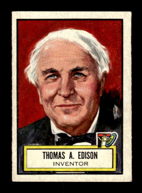 1952 Topps Look 'n See #71 Thomas A. Edison
