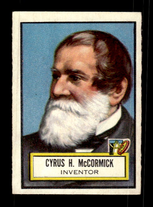 1952 Topps Look 'n See #72 Cyrus H. McCormick DP