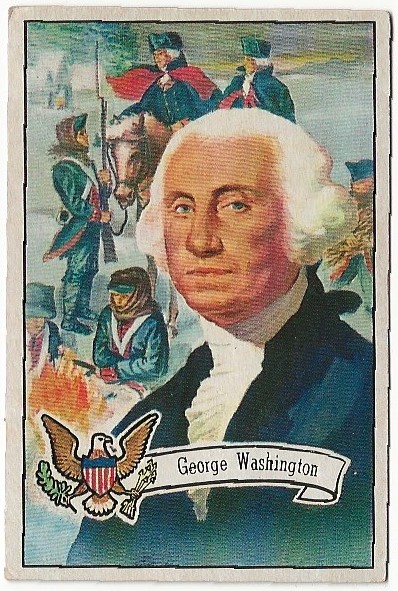 1952 Bowman U.S. Presidents #3 George Washington