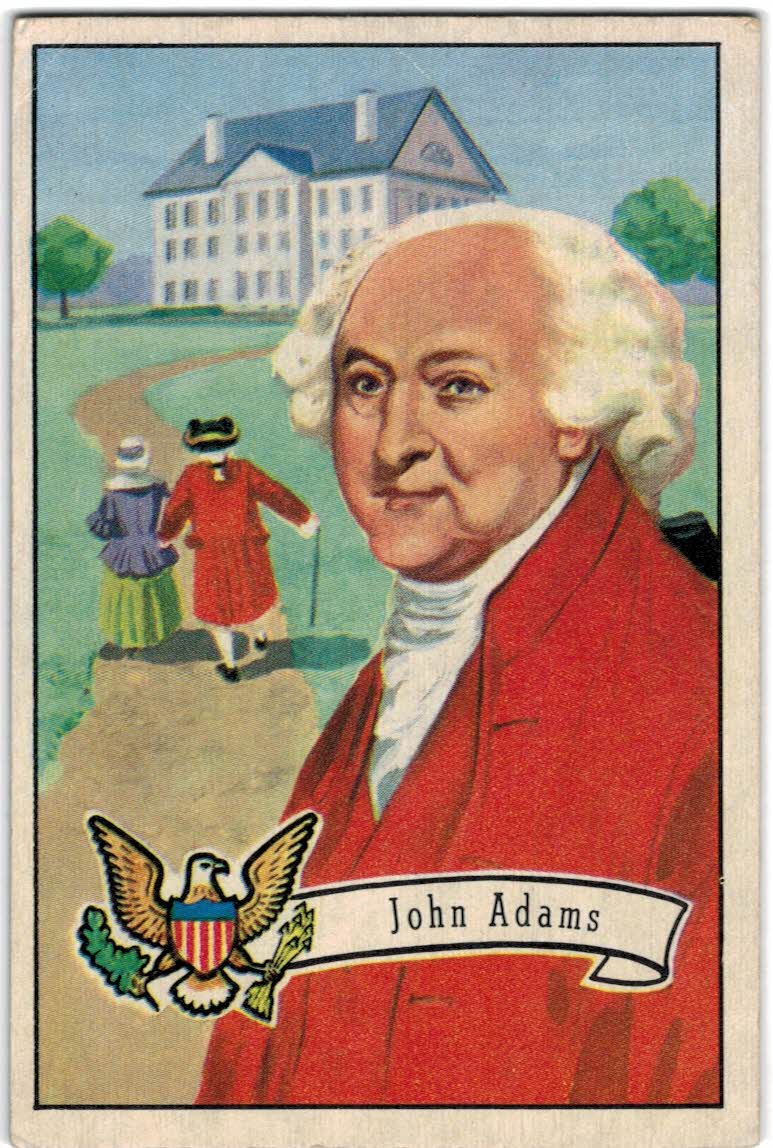 1952 Bowman U.S. Presidents #4 John Adams