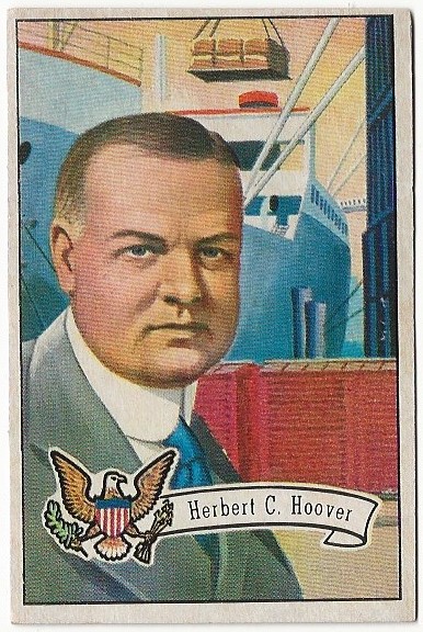 1952 Bowman U.S. Presidents #33 Herbert C. Hoover