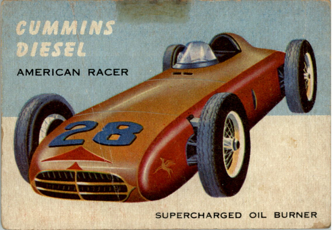1954-55 Topps World on Wheels #2 Cummins Diesel