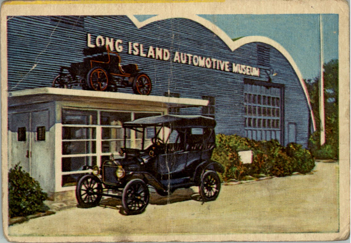1954-55 Topps World on Wheels #49 Long Island Automotive Museum