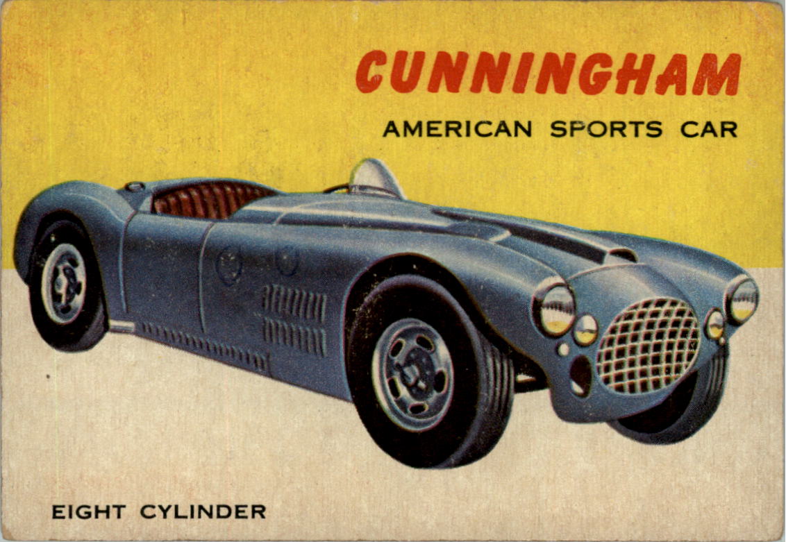 1954-55 Topps World on Wheels #54 Cunningham
