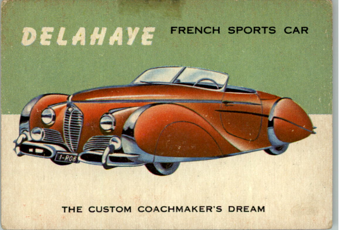 1954-55 Topps World on Wheels #67 Delahaye
