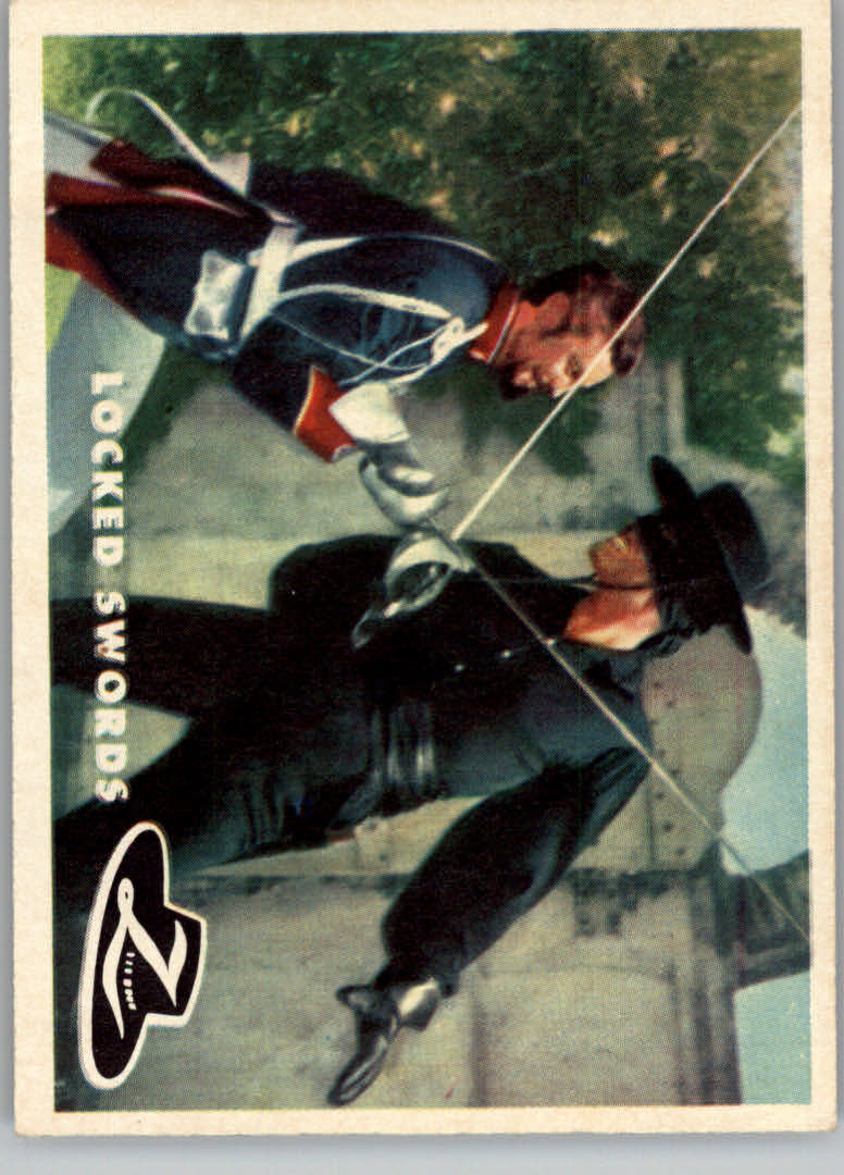 1958 Topps Zorro #31 Locked Swords