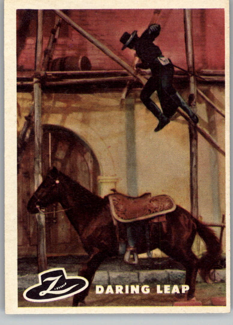 1958 Topps Zorro #41 Daring Leap