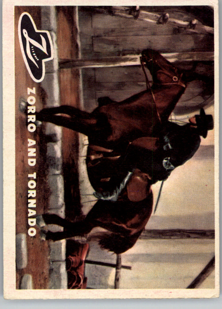 1958 Topps Zorro #84 Zorro and Tornado