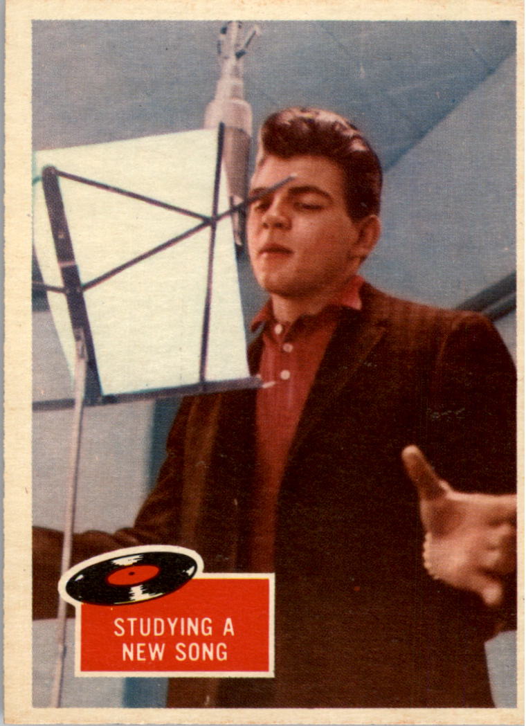 1959 Topps Fabian #54 Studying a New Song