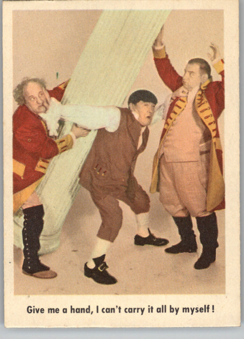 1959 Fleer The Three Stooges #85 Give Me a Hand, I Can't Carry