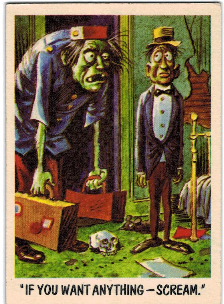 1959 Topps You'll Die Laughing Funny Monsters #51 If You Want Anything--Scream.