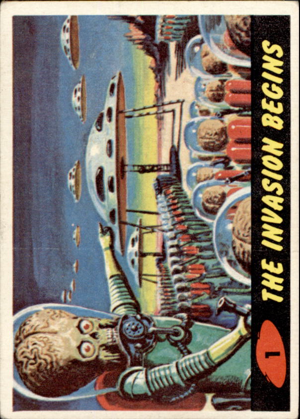 1962 Topps Mars Attacks #1 The Invasion Begins