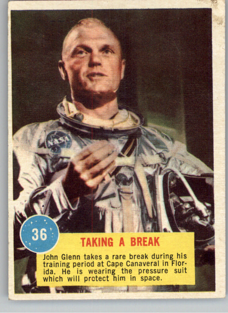 1963 Topps Astronauts #36 Taking a Break
