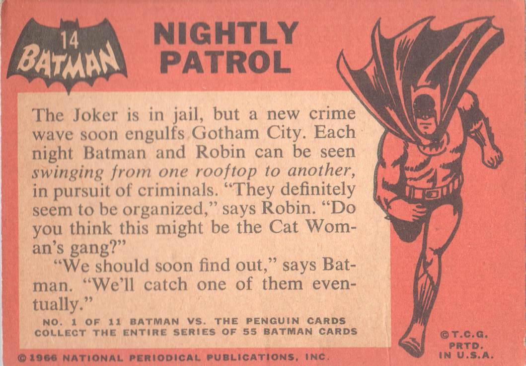 Tarjeta coleccionable Topps Batman Black Bat 1966 a elegir de la lista - Imagen 9 de 25