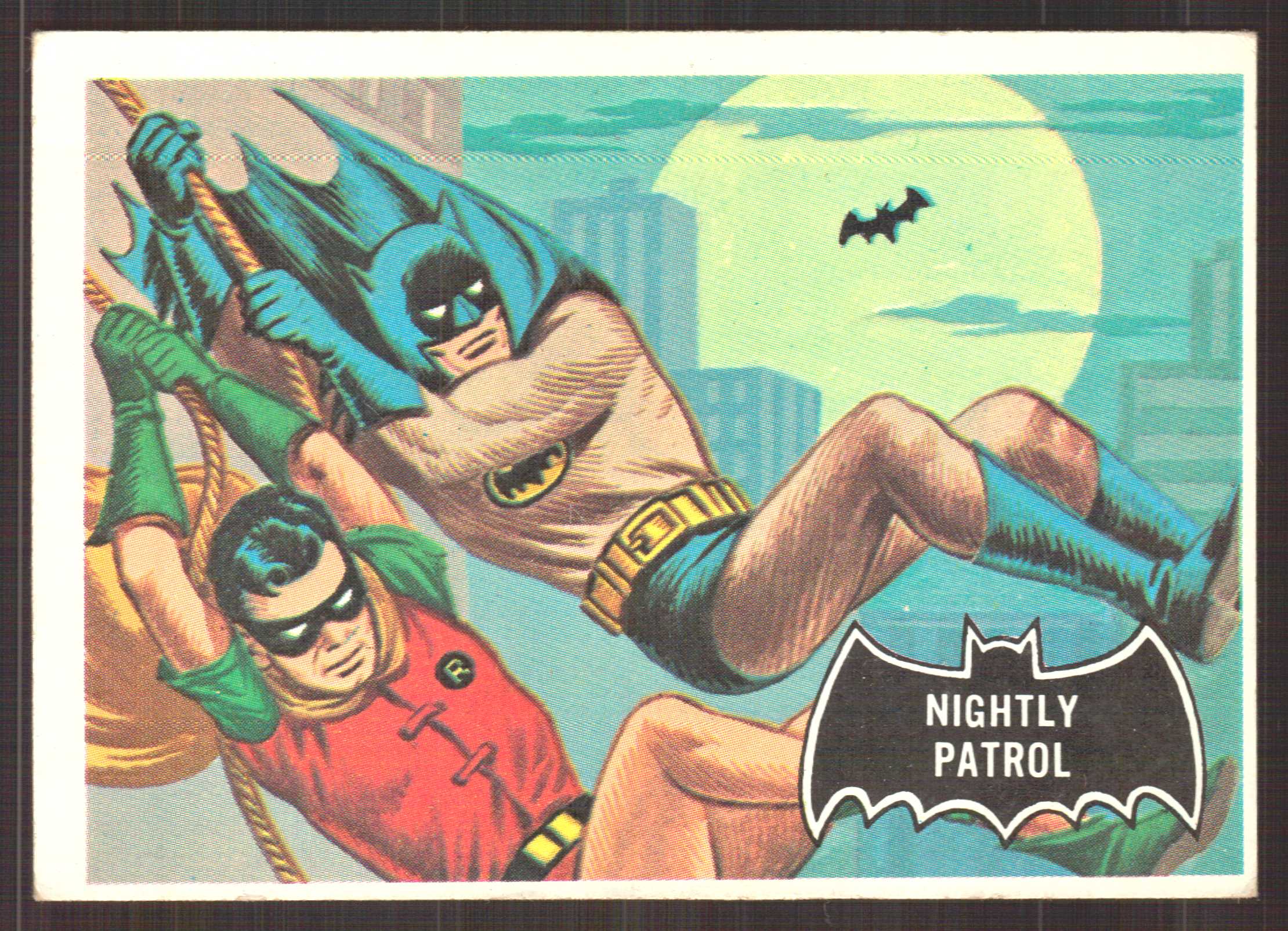 1966 Topps Batman Black Bat #14 Nightly Patrol