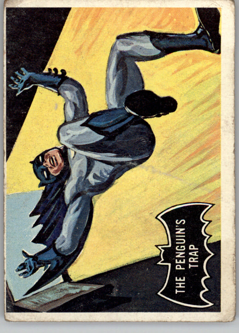 1966 Topps Batman Black Bat #16 The Penguin's Trap