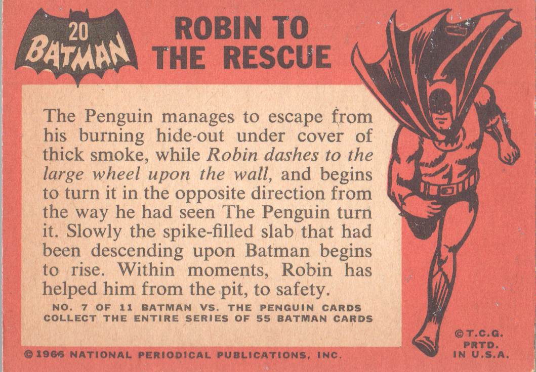 Tarjeta coleccionable Topps Batman Black Bat 1966 a elegir de la lista - Imagen 15 de 25