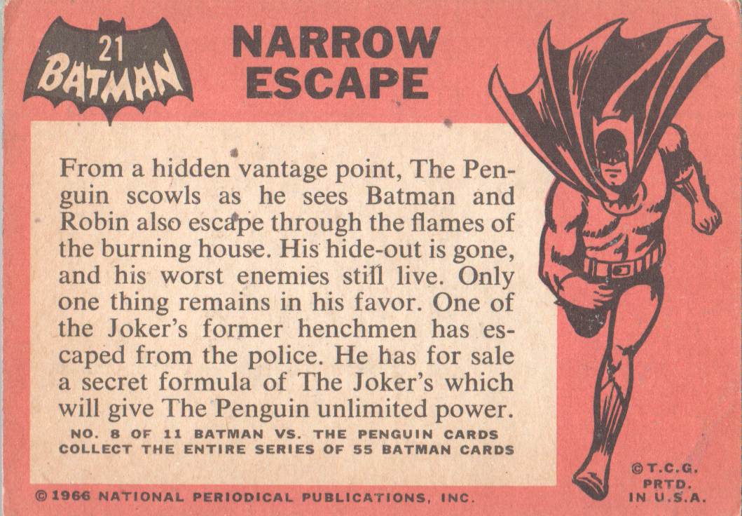 Tarjeta coleccionable Topps Batman Black Bat 1966 a elegir de la lista - Imagen 17 de 25