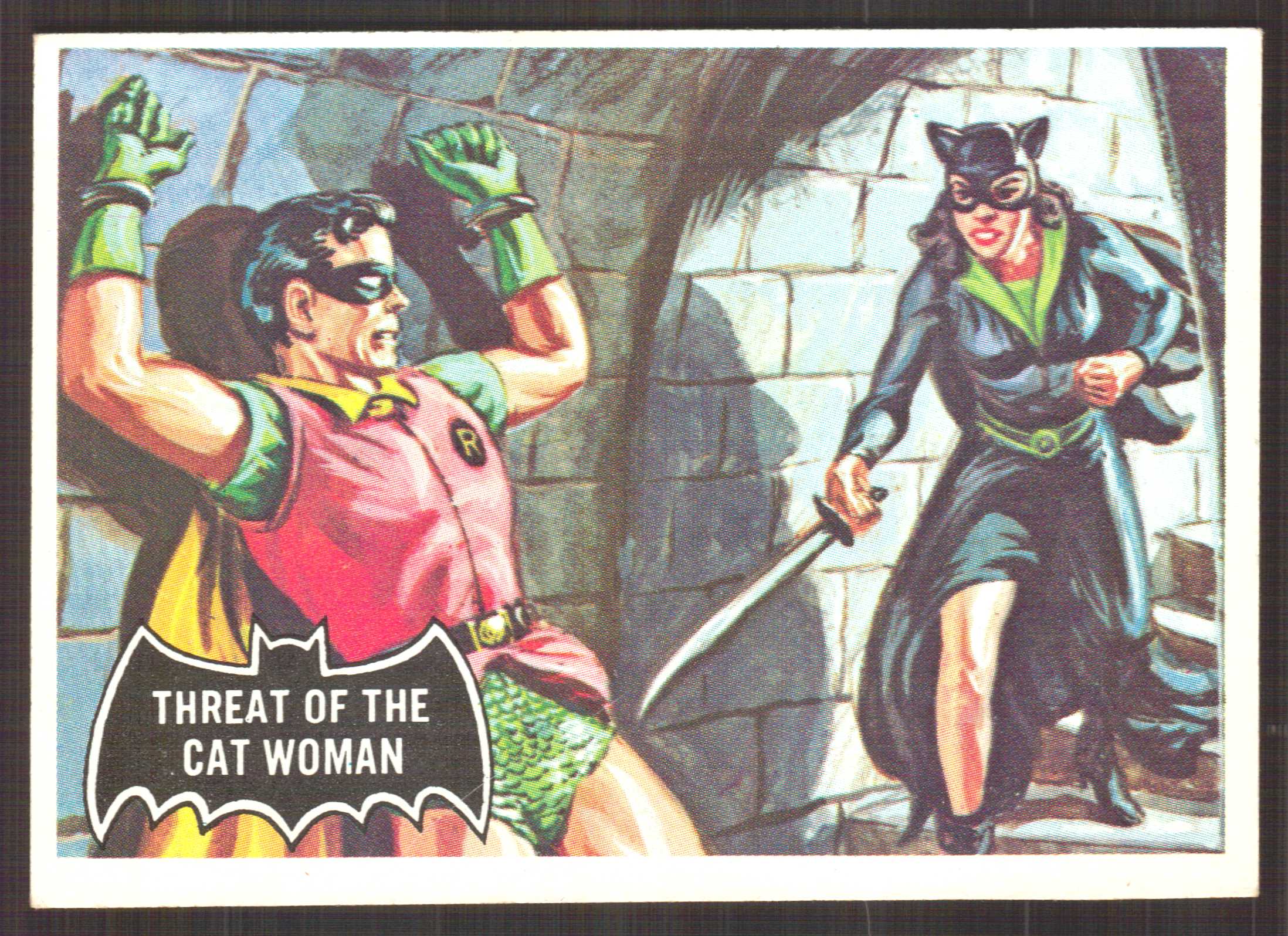 1966 Topps Batman Black Bat #31 Threat of the Cat Woman