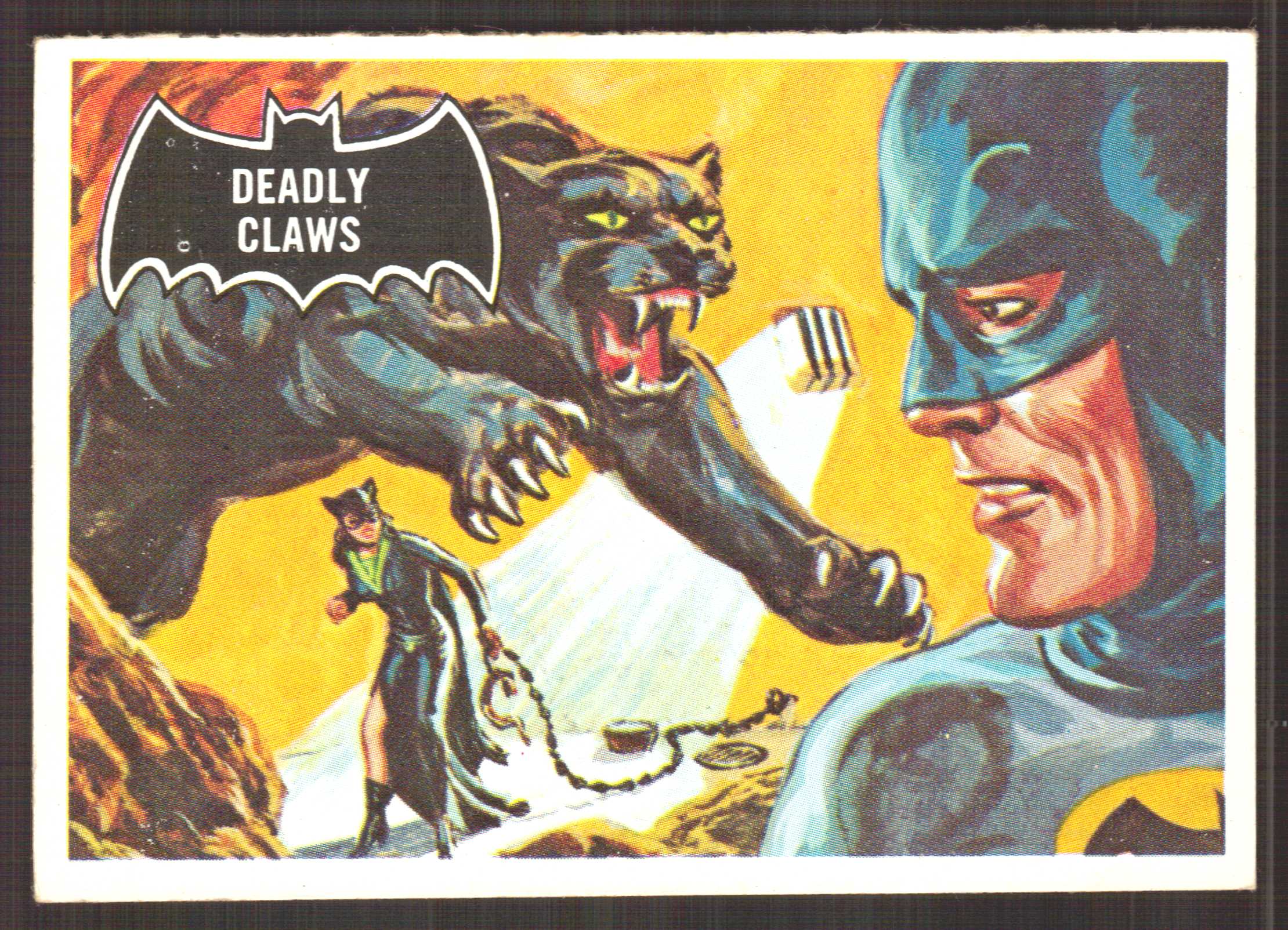 1966 Topps Batman Black Bat #34 Deadly Claws