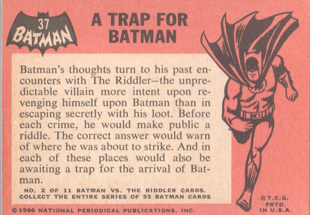 Tarjeta coleccionable Topps Batman Black Bat 1966 a elegir de la lista - Imagen 19 de 25