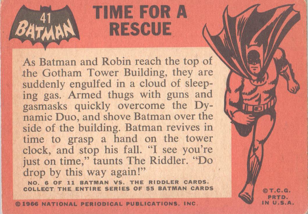 Tarjeta coleccionable Topps Batman Black Bat 1966 a elegir de la lista - Imagen 23 de 25