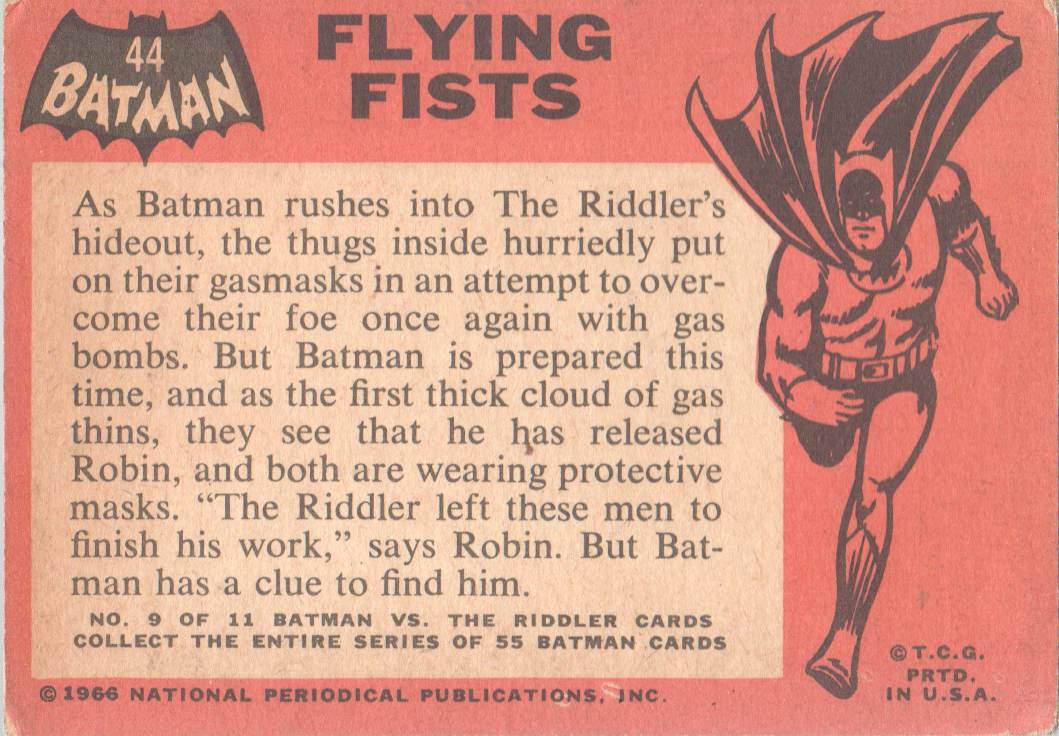 Tarjeta coleccionable Topps Batman Black Bat 1966 a elegir de la lista - Imagen 25 de 25